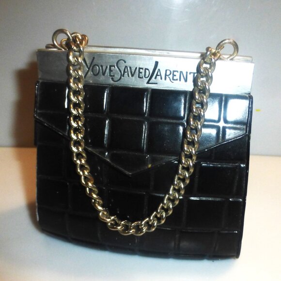 SIGNED Vintage YOVE ST. LARENT Coin PURSE BANK Vintage Coin Bank Vintage Purse - Picture 2 of 16